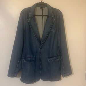 GAP Blue Denim Women’s Blazer          NWOT XL-Tall